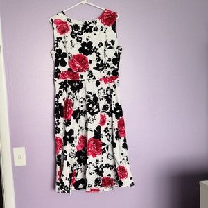 Knee Length Floral Dress